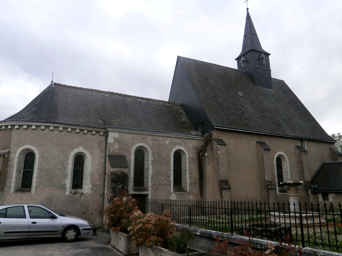Toitures et bâti de Notre-Dame-d'Oé (37390), en Indre-et-Loire